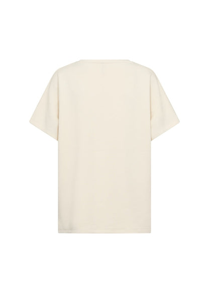 Dam T-shirt Överdimensionerad Modalblandning med Rund Halsringning-6