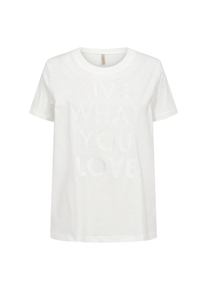 Dam T-shirt Broderad Ekologisk Bomull Normal Passform-6