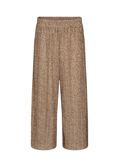 Snygga Byxor Dam med Djurtryck Lätt Återvunnen Polyester Breda Ben-6