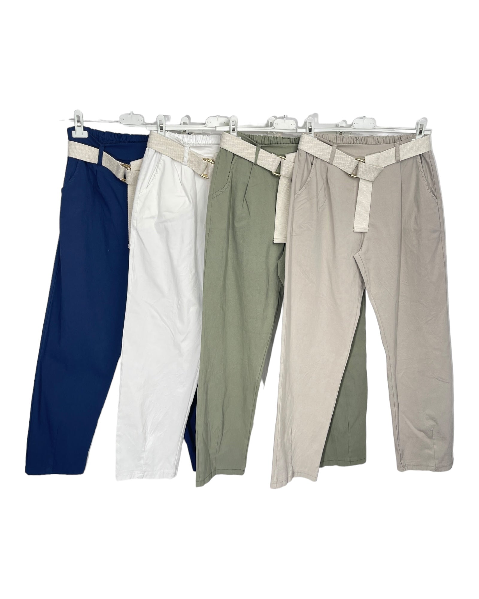 Dam Byxor Med Resår I Midjan Snygga Stretchiga Material-5