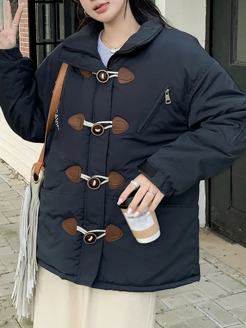 Dam Kappa Puffy Fuskpäls med Dragkedja-1