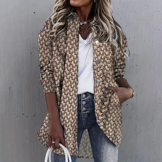 Dam Yttre Kläder Urban Stil Hållbar Material-1