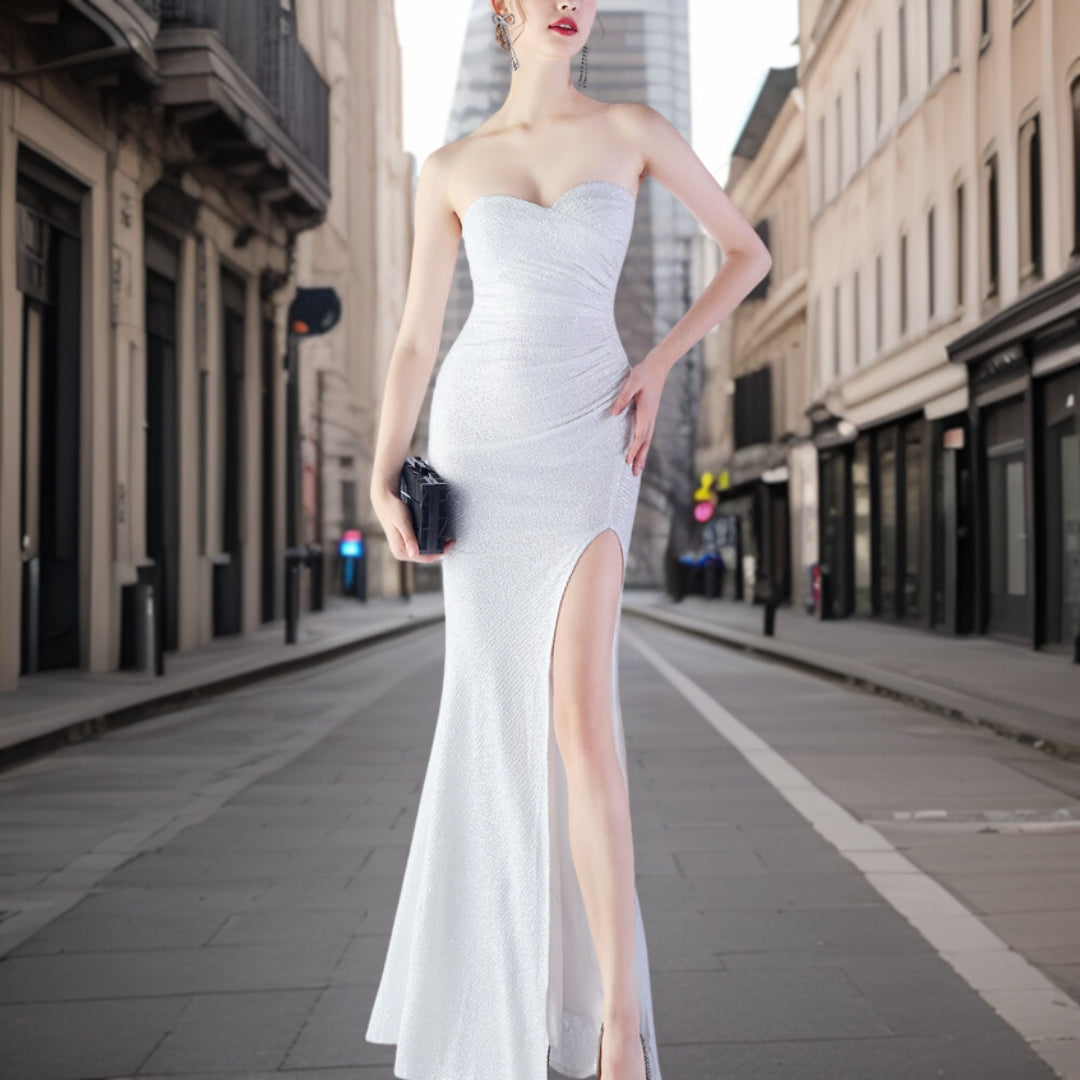 Variant image for Dam Aftonklänning Lång Glänsande Design Högkvalitativa Tyger-21