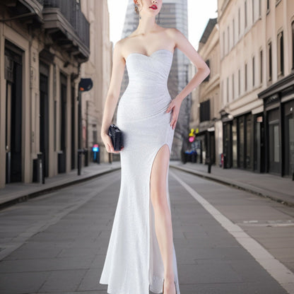 Variant image for Dam Aftonklänning Lång Glänsande Design Högkvalitativa Tyger-21