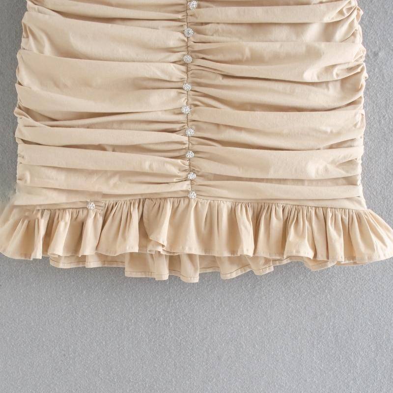 Kvinnors Minikjol med Rüschendetails i Polyester 4