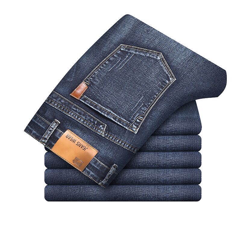Damer Smalskuren Jeans Stretch Denim-4