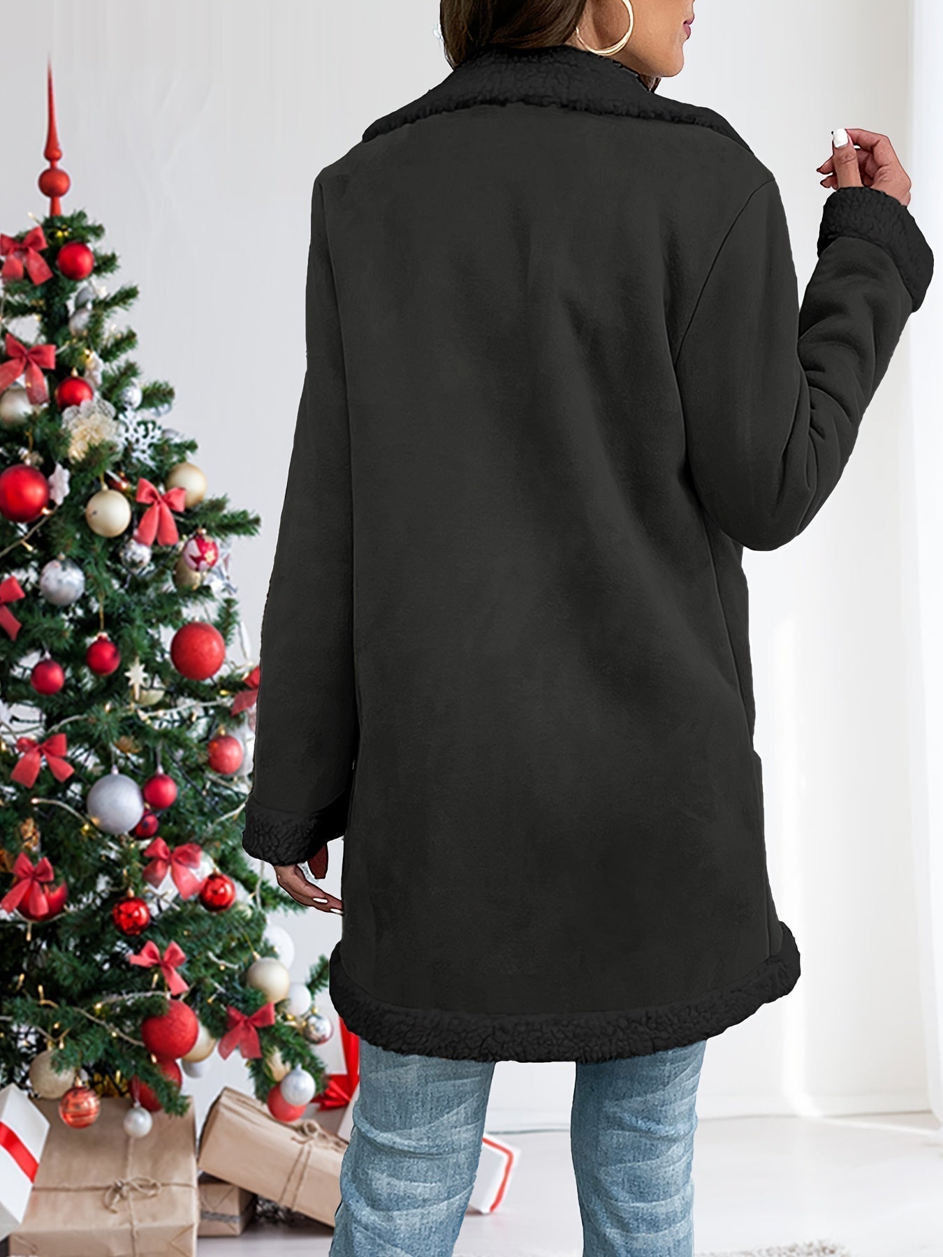 Damjacka Fleece Slim Fit Professionell Stil för Dam-4