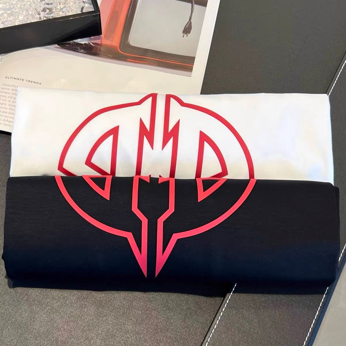 Långärmad T-shirt Dam Geometrisk Design 100% Bomull-3