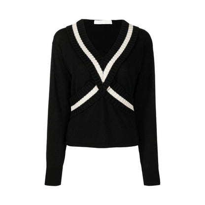 Variant image for Dam Tröja V-ringad 100% Bomull Trendig Kvalitet-2