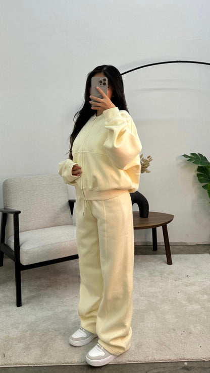 Kvinnors Loungewear Set Avslappnad Mjuk Bomull-1