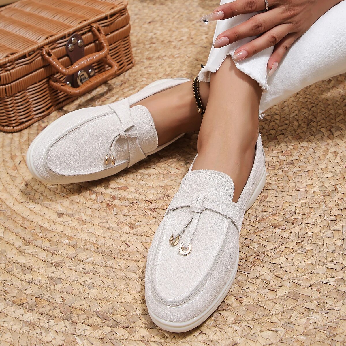 Herr Loafers Klassisk Stil Mocka PU-material 1