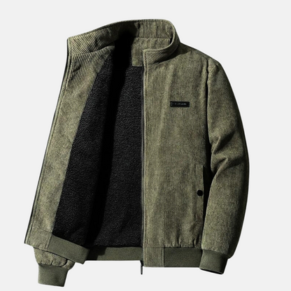 Herrjacka Corduroy med Sherpa Foder för Vinter 7