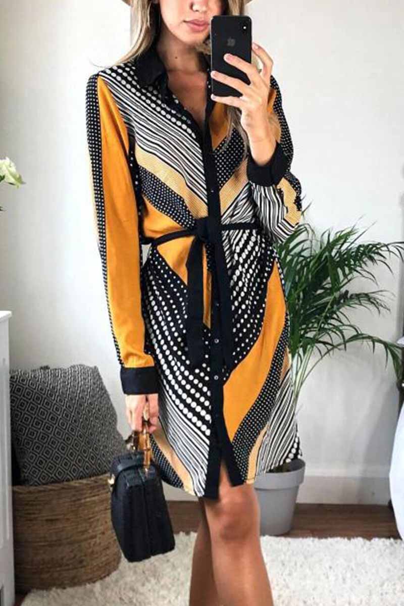 Variant image for Kvinnors Klänning Luftig Polyester Smickrande Passform-3