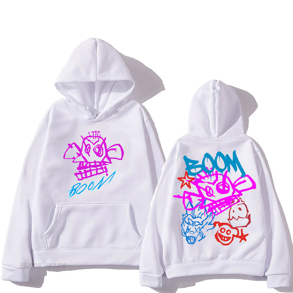 Variant image for Unisex Hoodie Arcane Jinx Tecknad Design Polyester-7