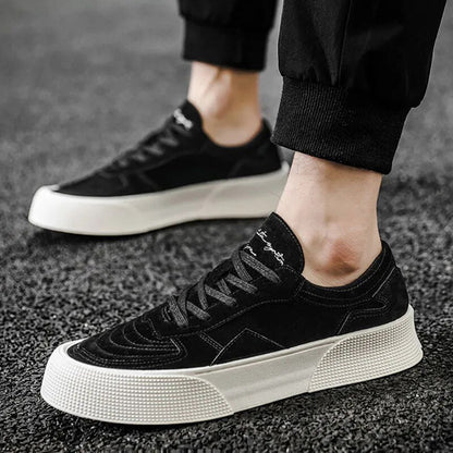 Variant image for Herr Sneakers Låga Mocka med Tjock Sula för Komfort och Stil-12