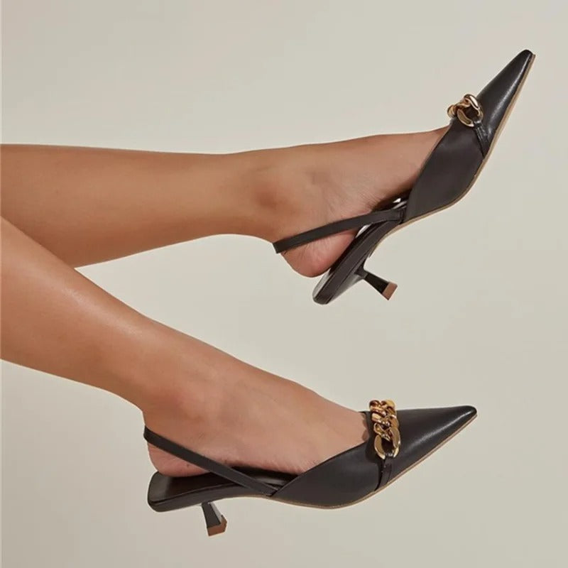 Dam Klackskor Elegant Design Hög Kvalitet Komfortabel Stil-2