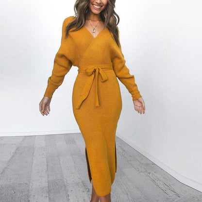 Fina Dam Klänningar Wrap Klänning Lätt Material Elegant Stil-2
