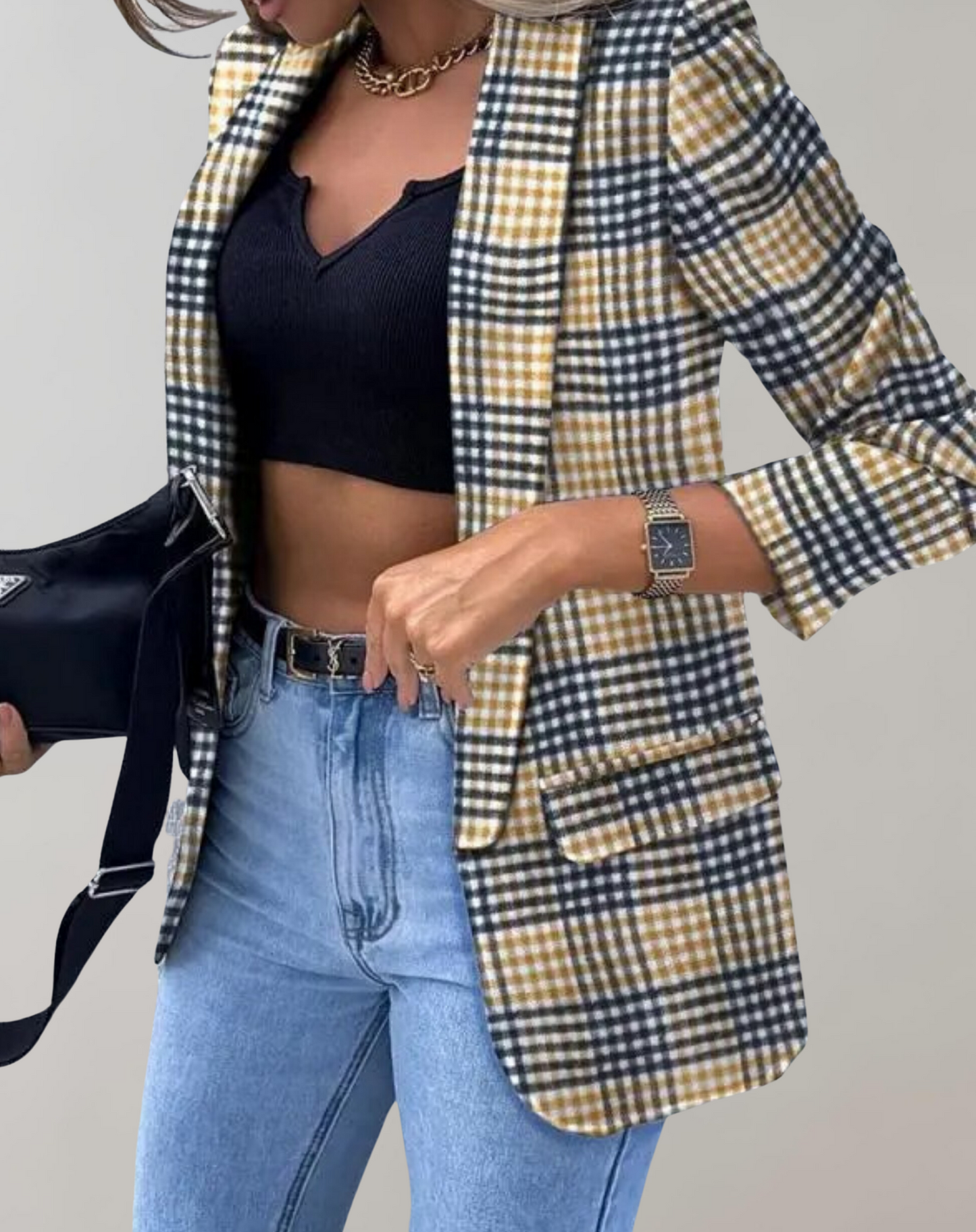 Dam Vinterjacka Klassisk Polyester för Kalla Dagar-3