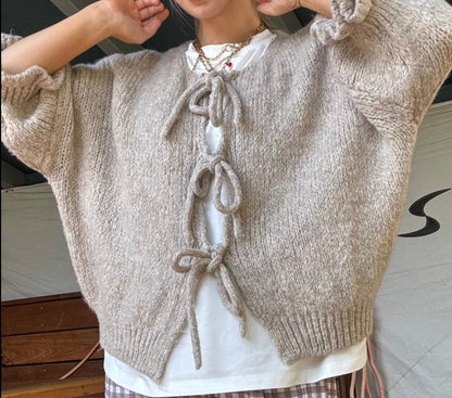 Variant image for Kvinnors Cardigan Med Bindande Band Polyester-7