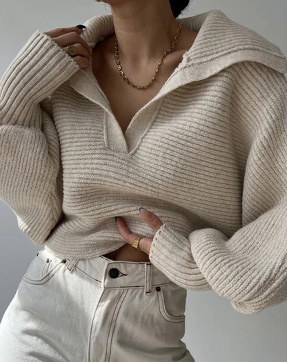 Variant image for Kvinnors Tröja Lykta Ärmar Mjuk Bomull-3