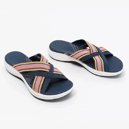 Dam Sandaler Avslappnad Andningsbar Design Syntetisk Material-1