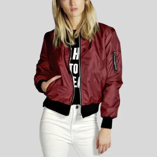 Variant image for Damjacka O-hals Stilren Polyester för Dam - Elegant och Lätt Jacka-6