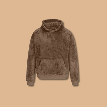Variant image for Hoodie Herr Teddy Fleece Mjuk och Bekväm Huvtröja-7