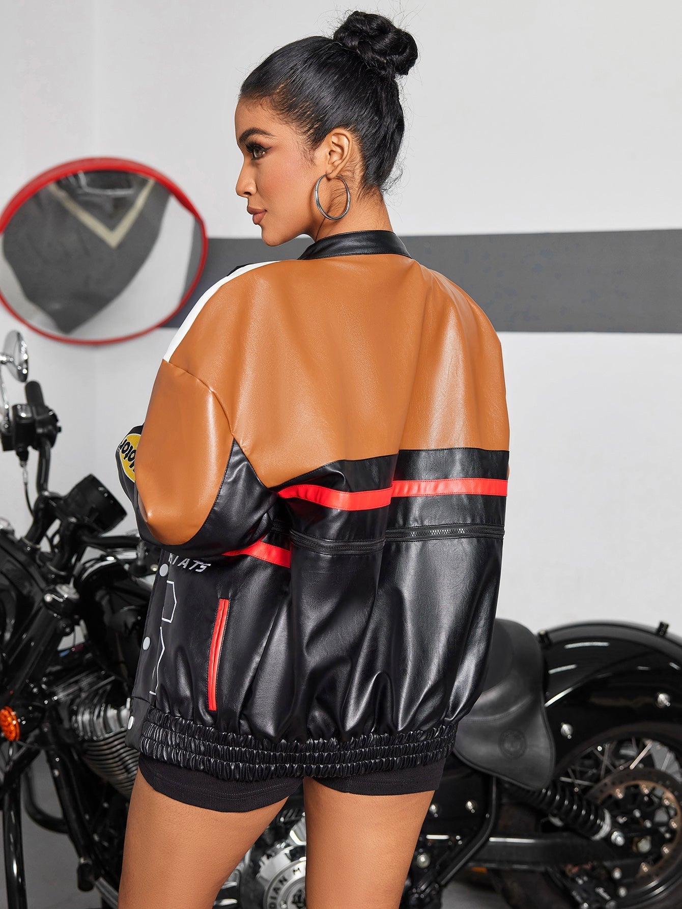 Herrjacka Bomberjacka Avtagbara Detaljer Polyester 3
