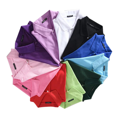 Dam Polo T-shirt Klassisk Bomull-2