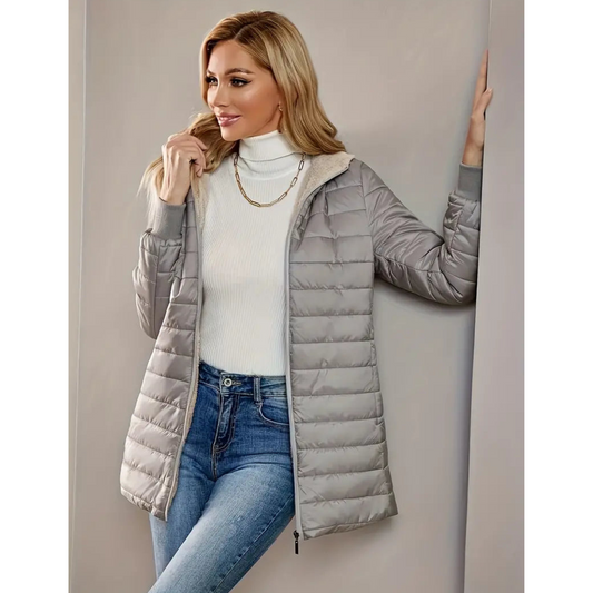 Kvinnors Huvjacka Voluminös Polyester Isolerad 1