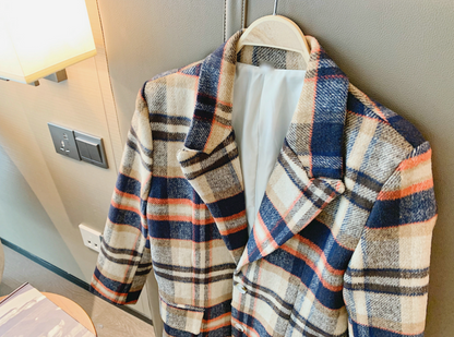 Kvinnors Tartan Kappa i Polyester och Bomull – Klassisk Stil för Vardag och Fest, Elegant Design, Bekväm Passform 2