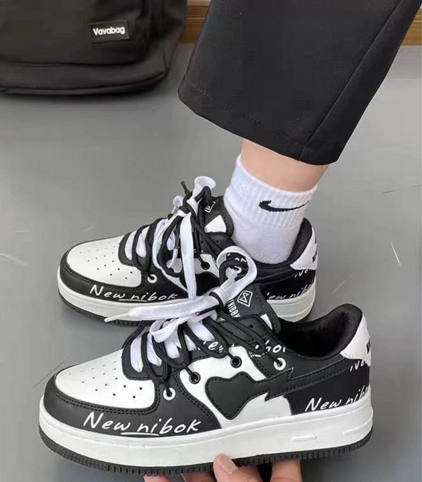 Kvinnors Snörskor Graffiti Design Urban Syntetmaterial-1