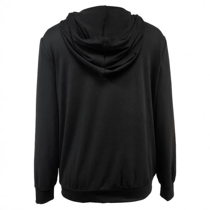 Dam Lång Hoodie Gotisk Stil Polyester-2