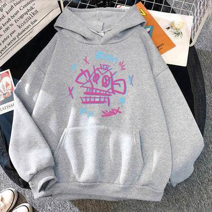 Unisex Hoodie Harajuku Stil Polyester med Jinx och Ekko Design 2