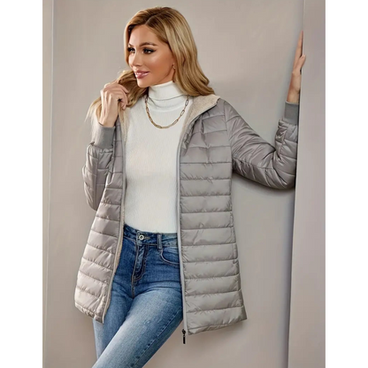 Kvinnors Huvjacka Voluminös Polyester Isolerad 6