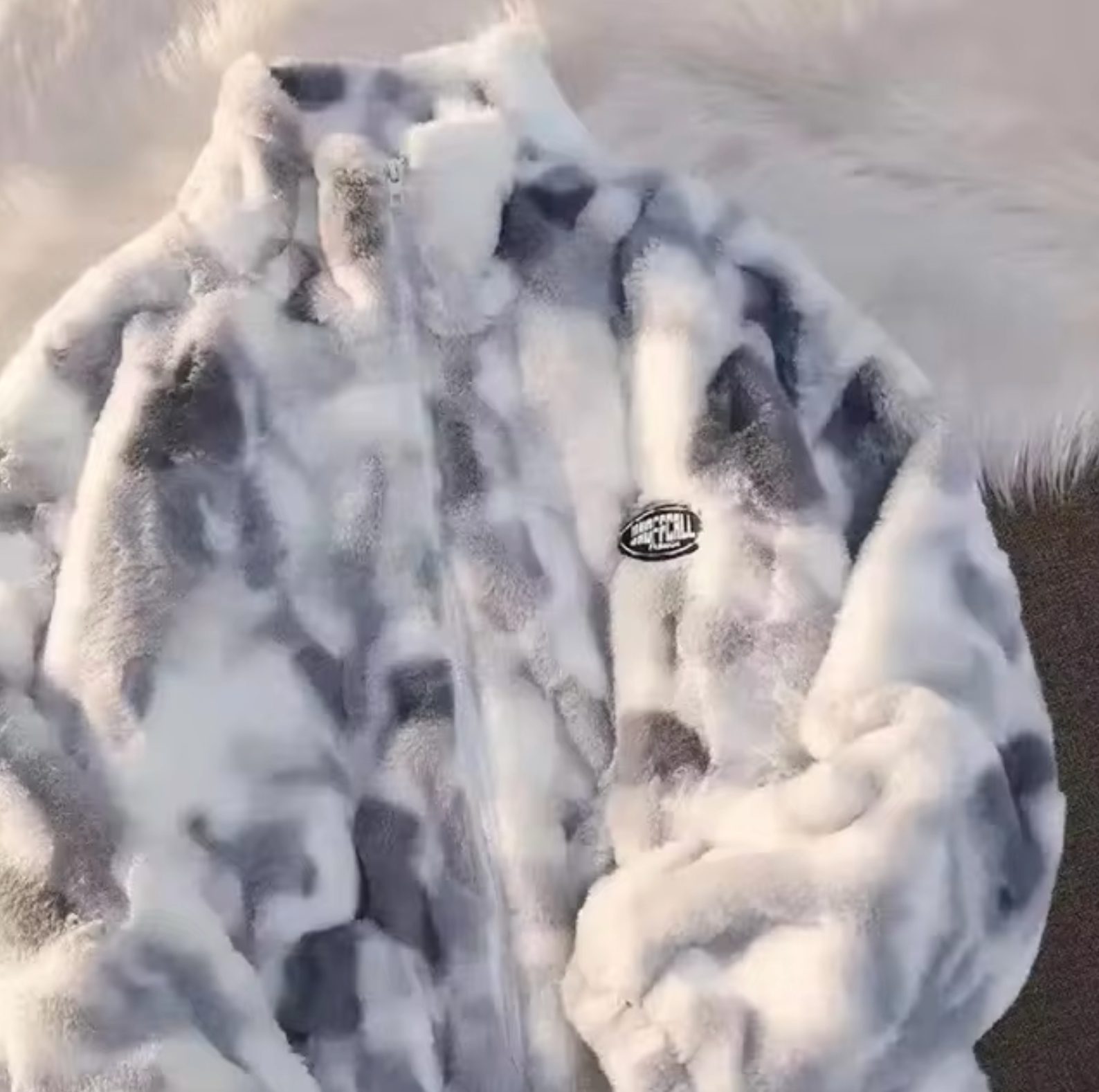 Damjacka Lammfleece Avslappnad Stil Isolerande Material-2