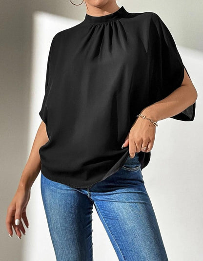 Dam T-Shirt Kortärmad Mjuk Bomull Elastan-5