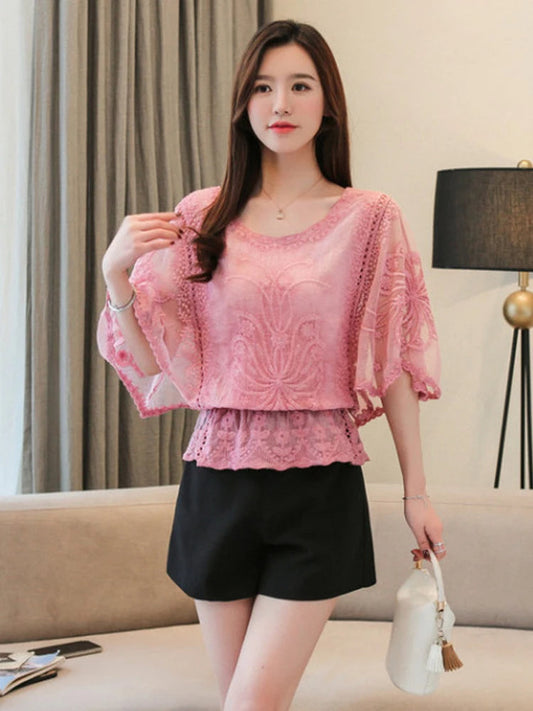 Trendig Blus Dam i Polyester – Modern Design, Bekväm Passform, Perfekt för Vardag och Fest 1