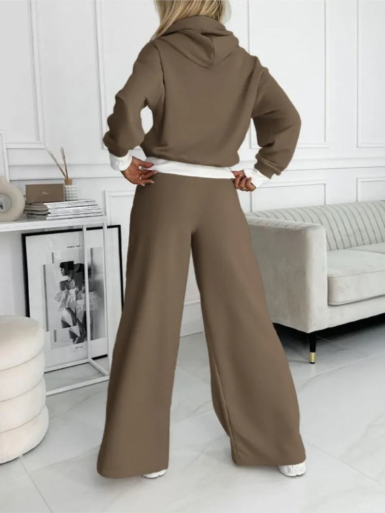 Kvinnors Vinteruppsättning Elegant Högkvalitativt Tyg-2