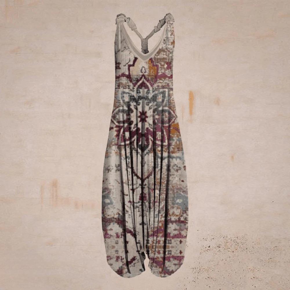 Dam Jumpsuit Luftig Design Andningsbart Material-5