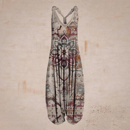 Dam Jumpsuit Luftig Design Andningsbart Material-5