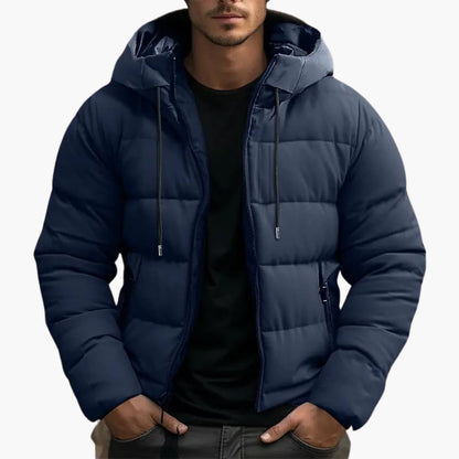 Herr Vinterjacka Isolerad Modern Polyester Design 6