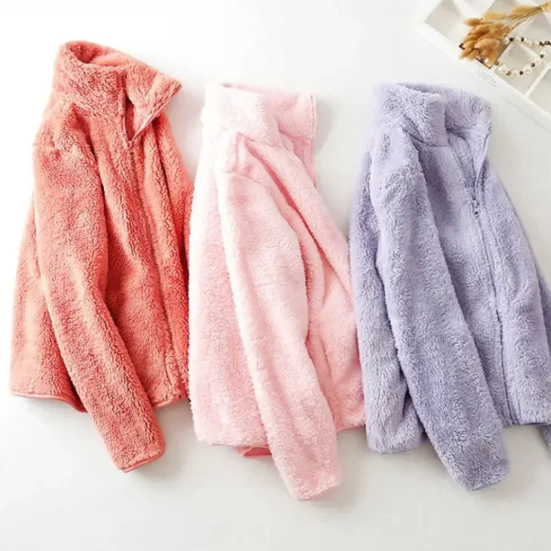 Fleecejacka Dam Fluffig Design med Dragkedja i Polyester 2
