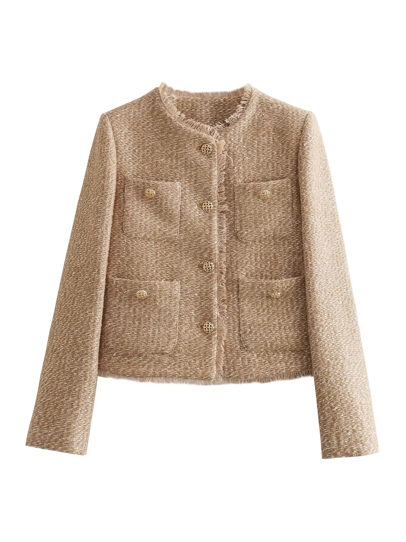 Damjacka Modern Polyester Bekväm Stil-3
