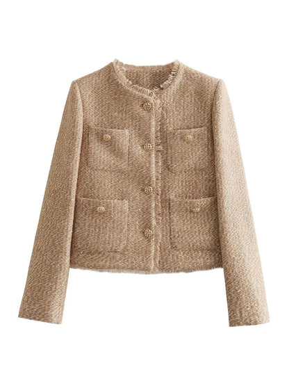 Damjacka Modern Polyester Bekväm Stil-3
