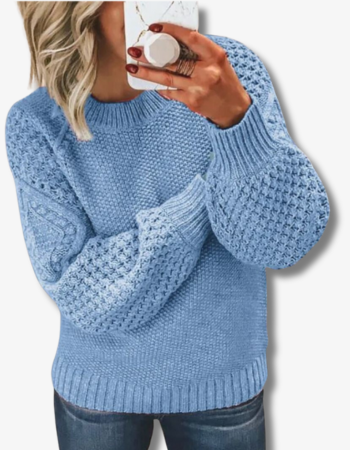 Variant image for Dam Stickad Tröja Mjuk Akrylblandning Elegant Design-1