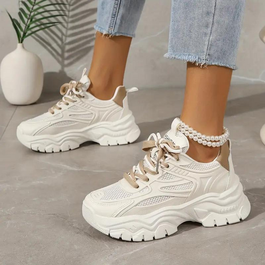 Högkvalitativa Herrsneakers i Syntetmaterial – Modern Design, Bekväm Passform, Finns i Storlek 40-46 1