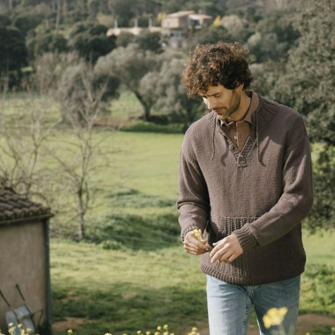 Dam Tröja Med Knappdetalj 100% Akryl Tidlös Stil-2