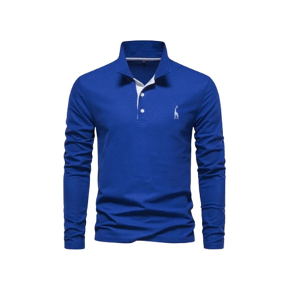 Herr Polo Skjorta Klassisk Design 100% Bomull 2
