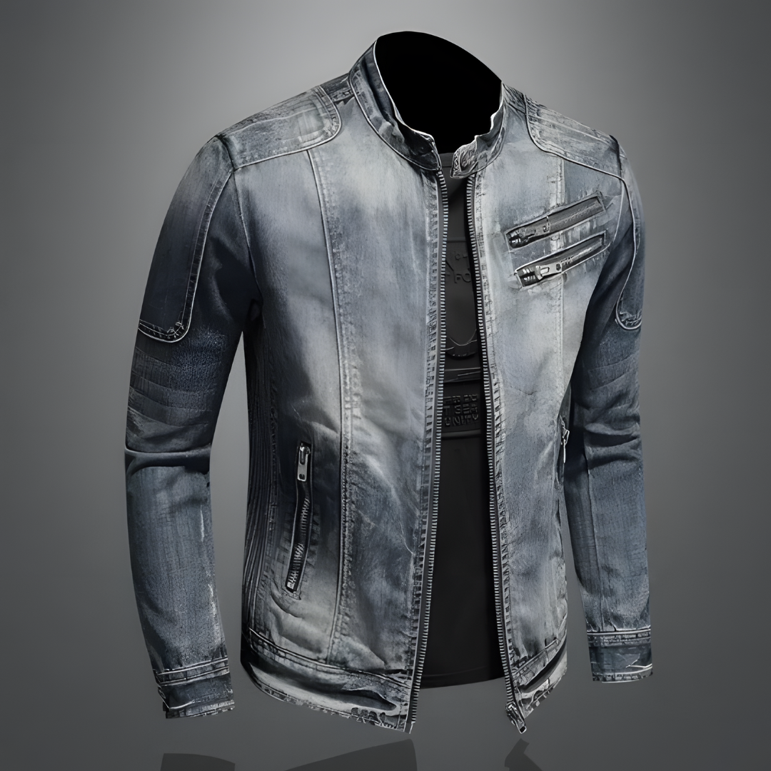 Variant image for Dam Retro Denimjacka Hållbar 100% Bomull-1